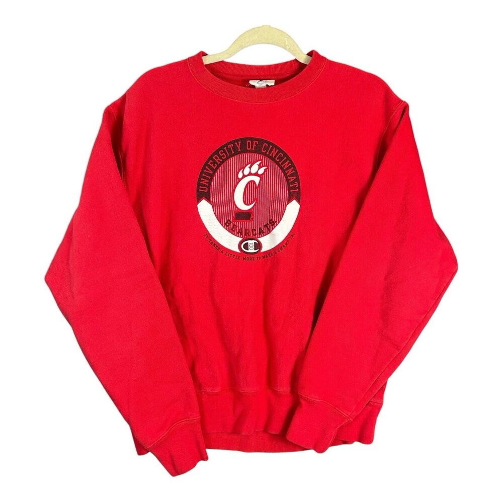 Vintage University Of Cincinatti Bearcats Champion Reverse Weave Crewneck Medium